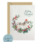 Shih Tzu Shorter Haired Dog Christmas Card