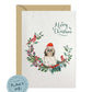 Shih Tzu Long Haired Dog Christmas Card