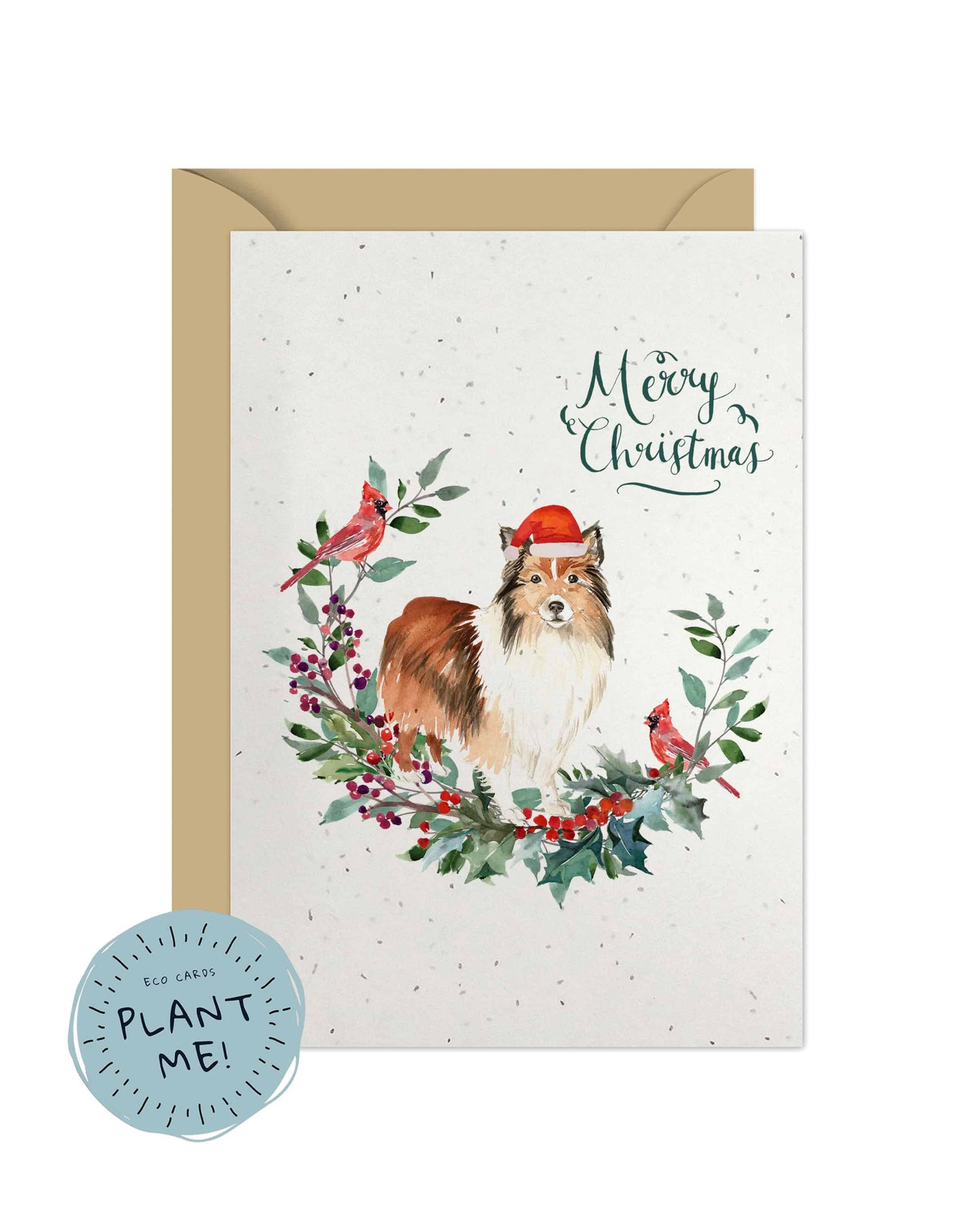 Shetland Sheepdog Christmas Card