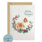 Rough Collie Dog Christmas Card