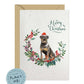 Rottweiler Dog Christmas Card