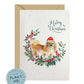 Pekingese Dog Christmas Card