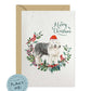 Old English Sheepdog Christmas Card