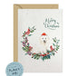 Japanese Spitz Dog Christmas Card