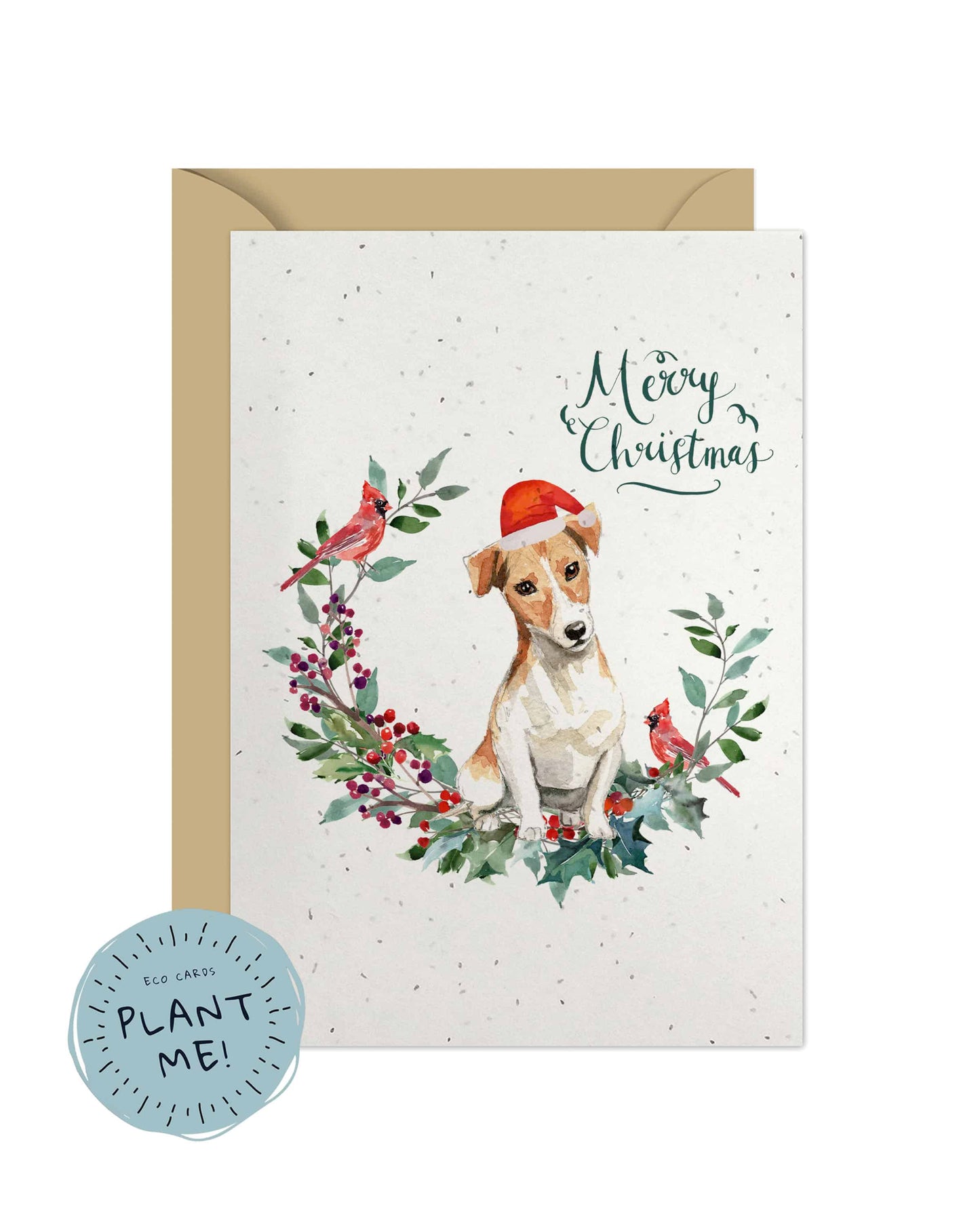 Jack Russell Dog Christmas Card