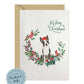 Boston Terrier Dog Christmas Card