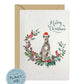 Irish Wolfhound Dog Christmas Card