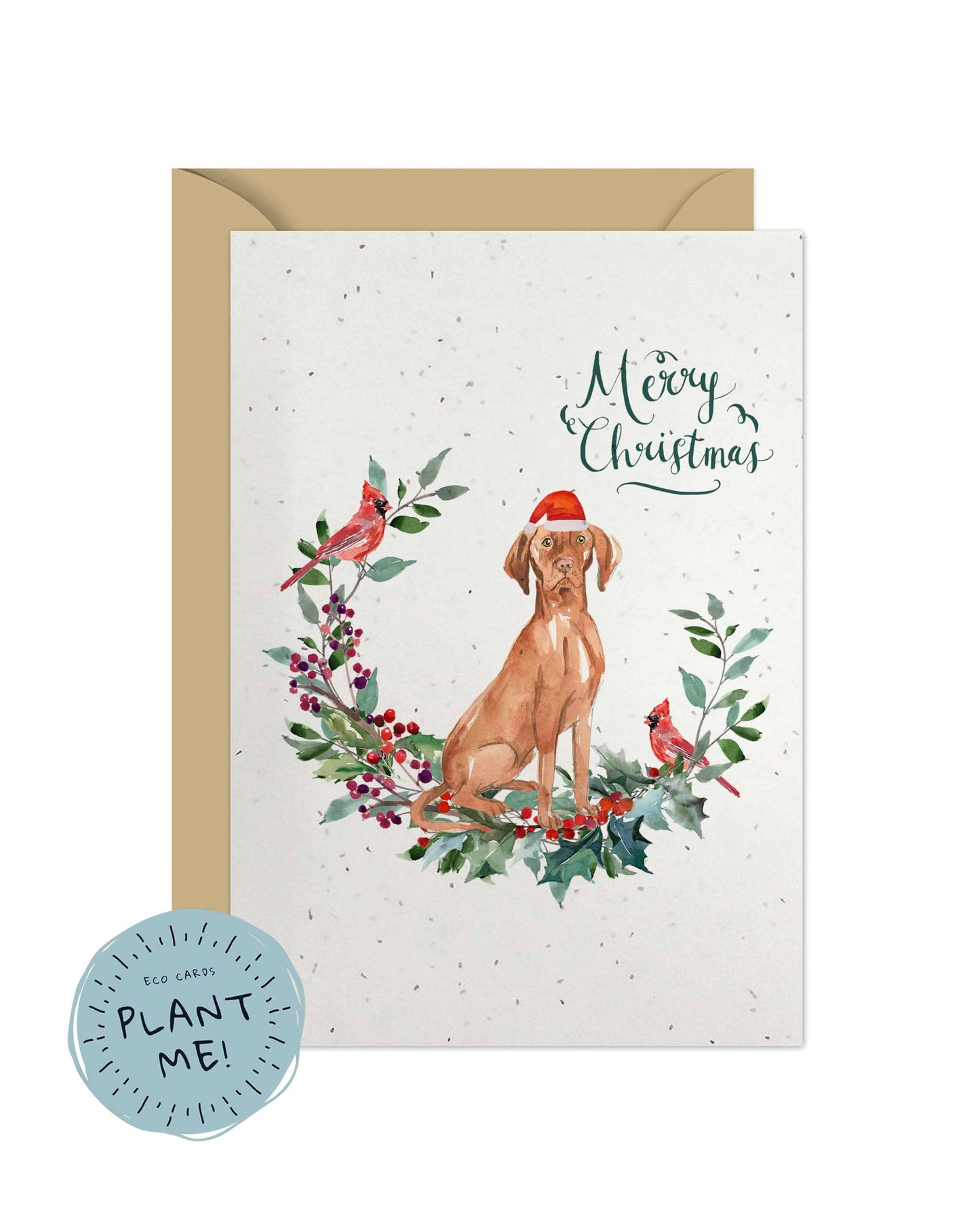 Hungarian Vizsla Dog Christmas Card