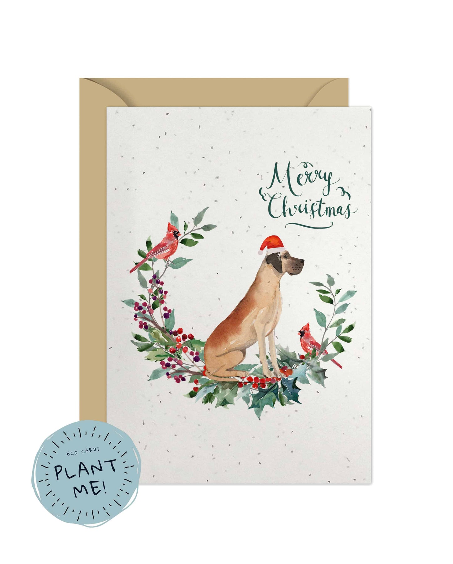 Great Dane Dog Christmas Card