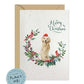 Golden Retriever Dog Christmas Card