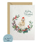 Golden Doodle Dog Christmas Card