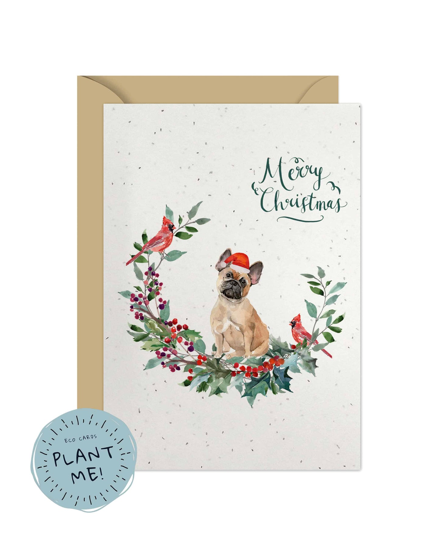 French Bulldog Dog Christmas Card