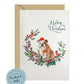 English Bulldog Dog Christmas Card