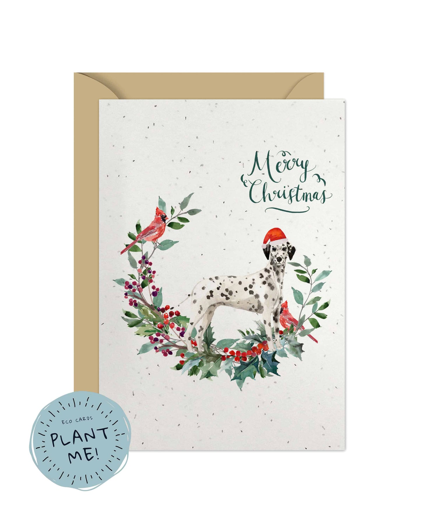 Dalmatian Dog Christmas Card