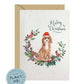 Cavapoo Dog Christmas Card