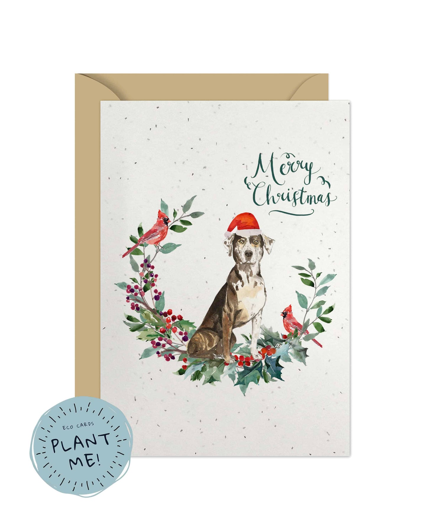 Catahoula Leopard Dog Christmas Card