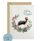 Border Collie Dog Christmas Card