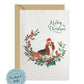 Basset Hound Dog Christmas Card