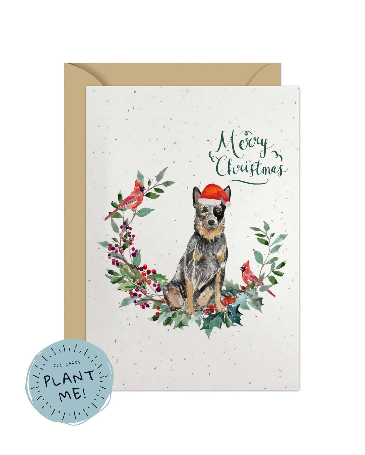 Australian Cattle Dog Christmas Card