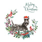 Scottish Terrier Dog Christmas Card