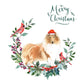 Rough Collie Dog Christmas Card