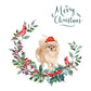 Pomeranian Dog Christmas Card