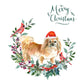 Pekingese Dog Christmas Card