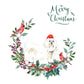 Maltese Dog Christmas Card