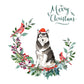 Malamute Dog Christmas Card