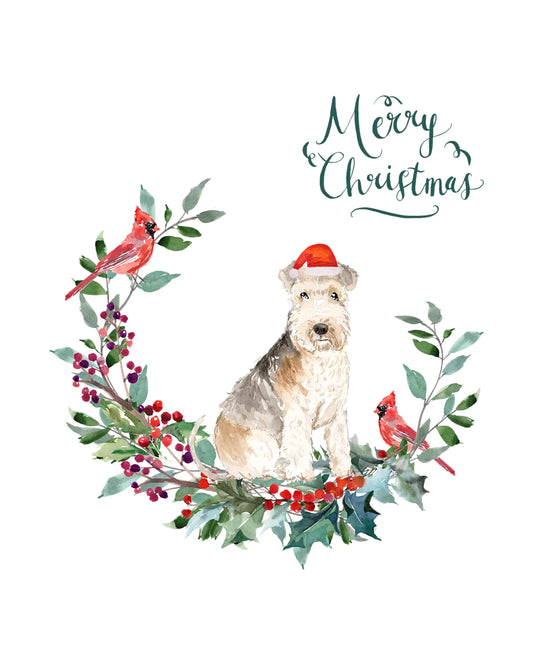 Lakeland Terrier Dog Christmas Card