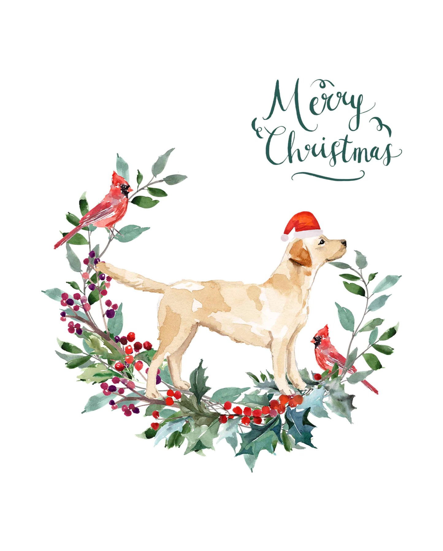 Labrador Retriever Dog Christmas Card