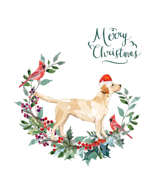 Labrador Retriever Dog Christmas Card