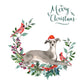 Italian Greyhound Dog Christmas Card