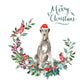 Irish Wolfhound Dog Christmas Card