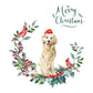 Golden Retriever Dog Christmas Card