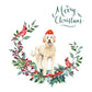 Golden Doodle Dog Christmas Card