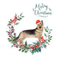 German Shepherd Dog Christmas Card