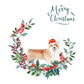 Corgi Dog Christmas Card