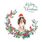 Cocker Spaniel Brown Dog Christmas Card