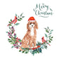 Cavapoo Dog Christmas Card