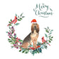 BloodHound Dog Christmas Card