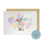 Wire Haired Jack Russell Dog Splash Card