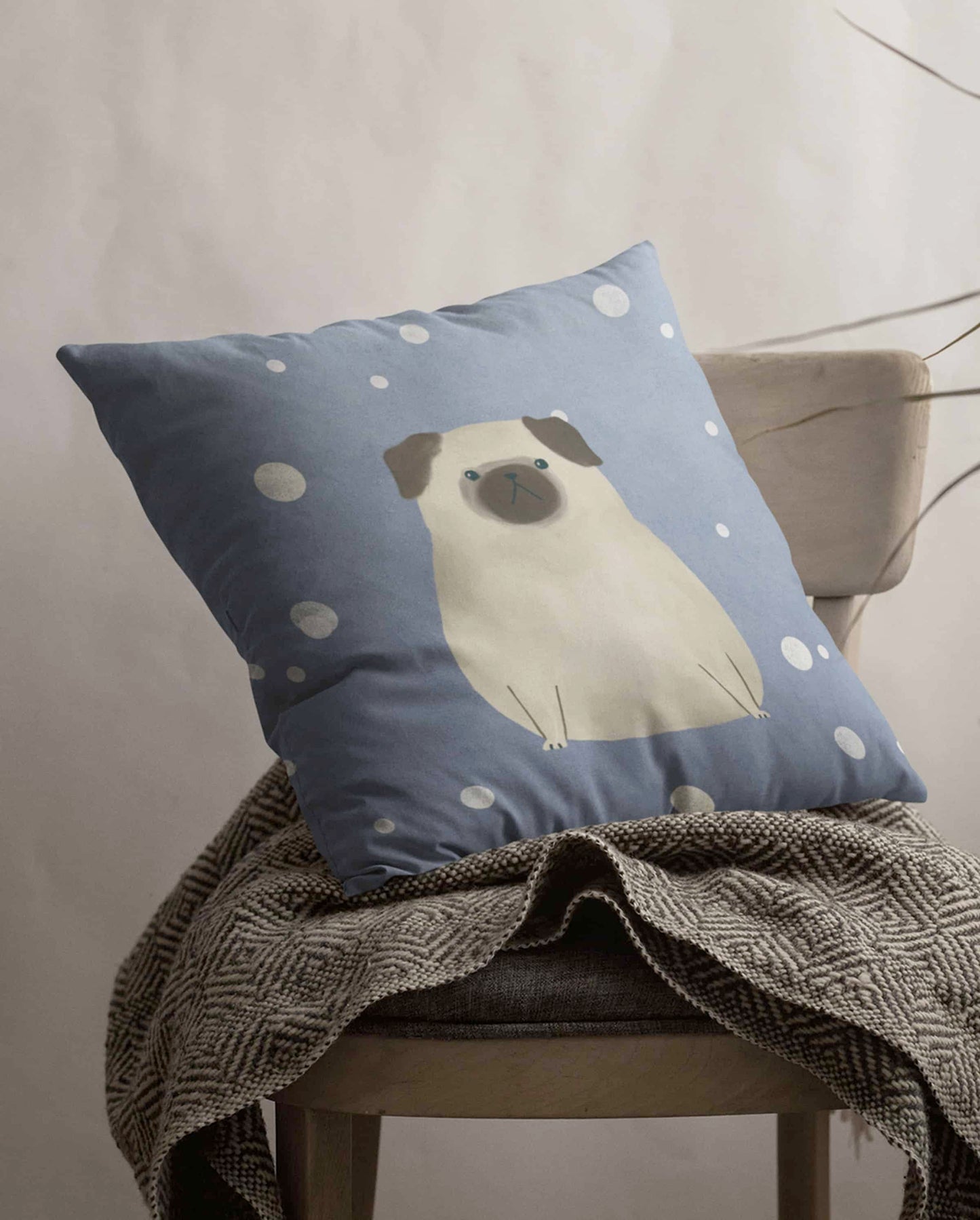 Pug Sky Premium Cushion