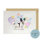 Black & White French Bulldog Splash Card