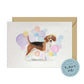 Beagle Dog Splash Card