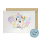 Wire Haired Fox Terrier Dog Splash Card