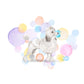 White Poodle Dog Splash Card