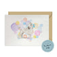 White Poodle Dog Splash Card