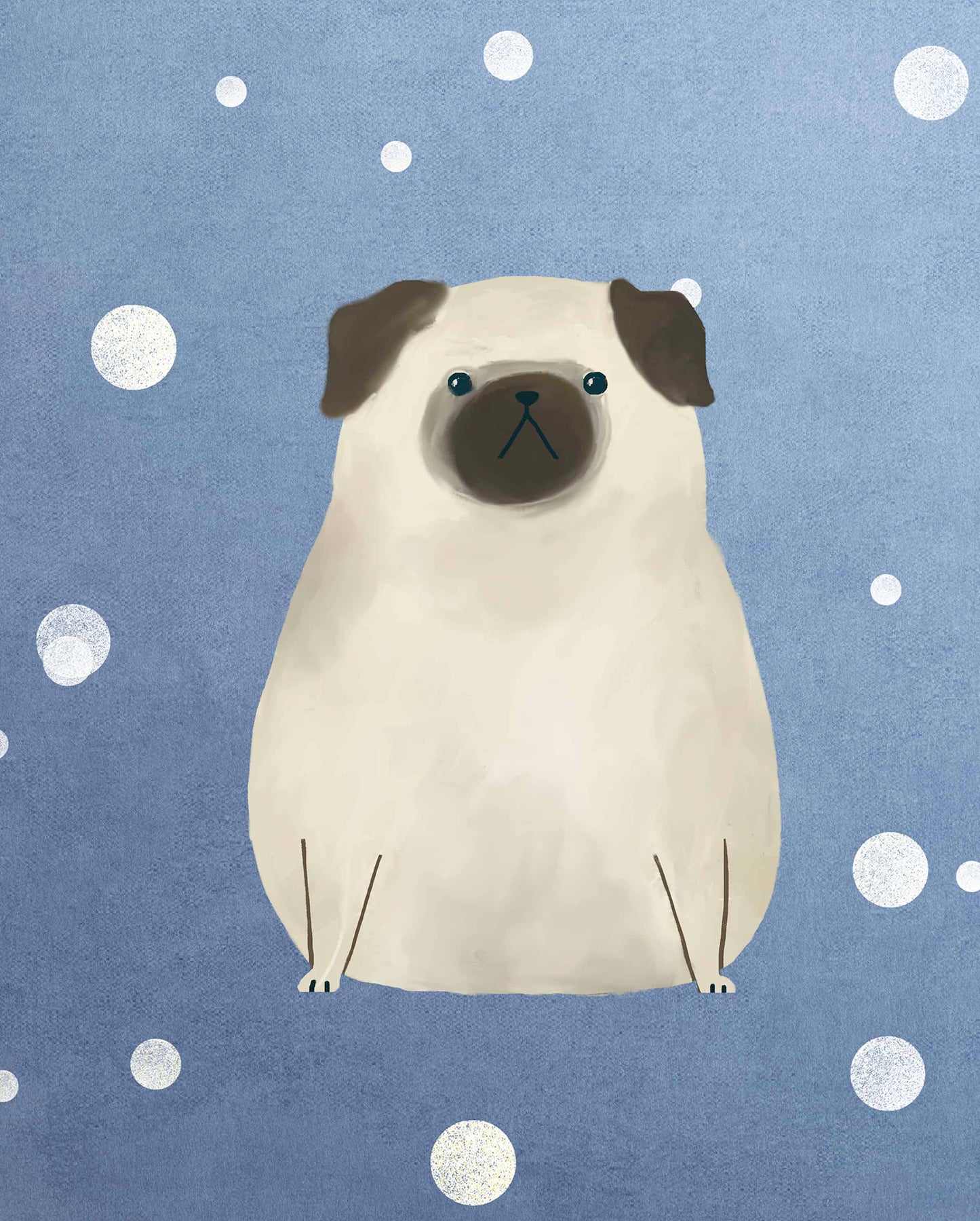 Pug Sky Premium Cushion