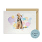 Welsh Terrier Dog Splash Card